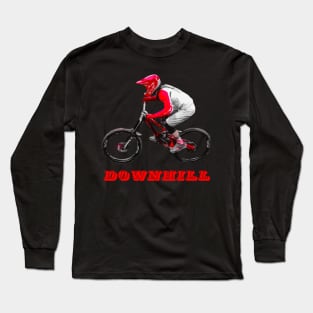 vtt downhill action Long Sleeve T-Shirt